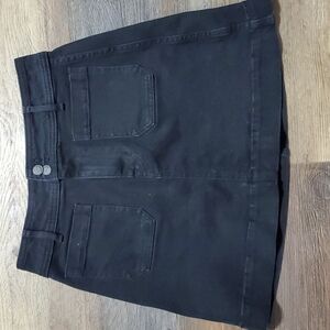 Madewell stretch denim aline mini jean skirt black